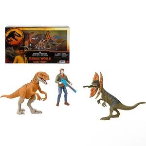Jurassic World: Chaos Theory Ben Action Figure & 2 Dinosaurs‎ Toy Pack NEW